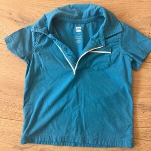 Baby Boy 2T Blue Short Sleeve Polo - Tea Collection